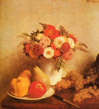 Henri Fantin-Latour Still Life with Flowers and Fruits Spain oil painting art